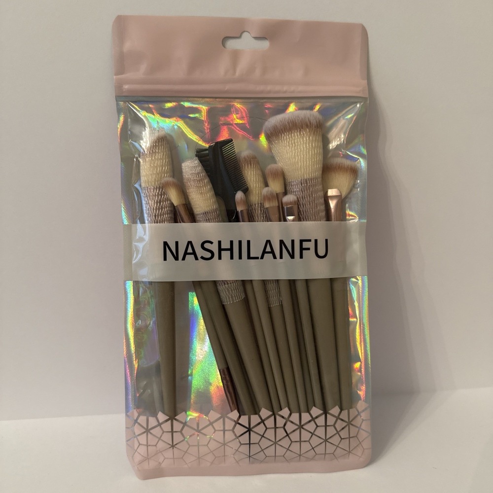 Nashilanfu Makeup Brushes Set 13 Piece Blending Contour Eye Face Tools New